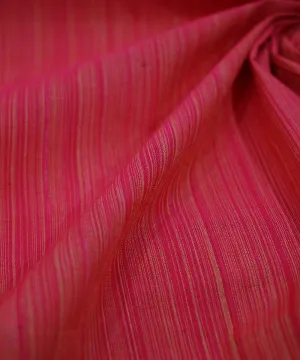 0.7m Red handwoven cotton stripes mangalgiri fabric