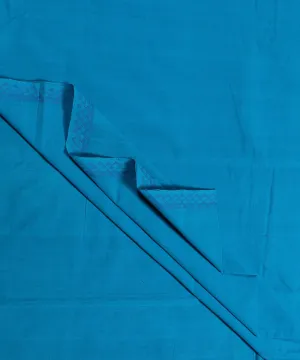 1m Blue Cotton Handloom Fabric