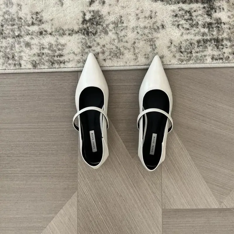 Advbridge  -  Spring New Women Flat Shoes Fashion Pointed Toe Shallow Ladies Moccasins Casual Soft Mary Jane Shoes Flat Heel Female Ballerinas