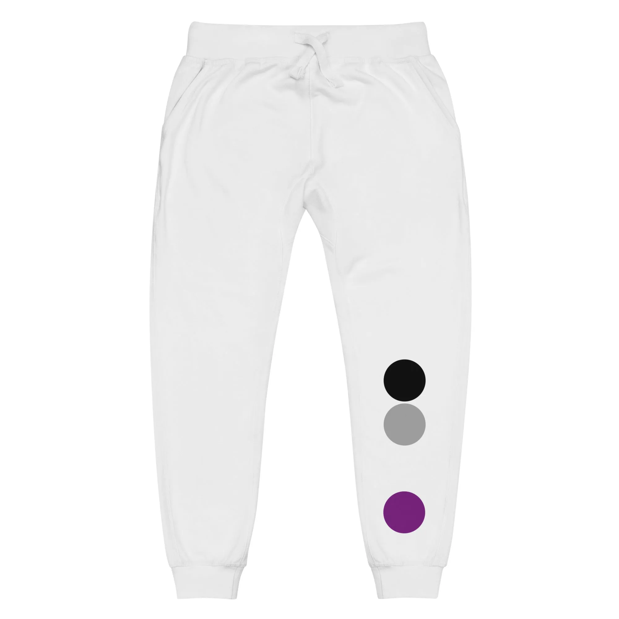 Asexual Ace Pride Sweatpants with Circles