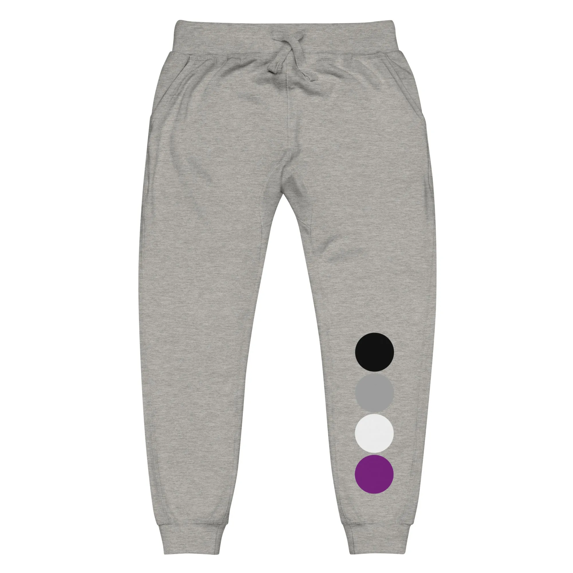 Asexual Ace Pride Sweatpants with Circles