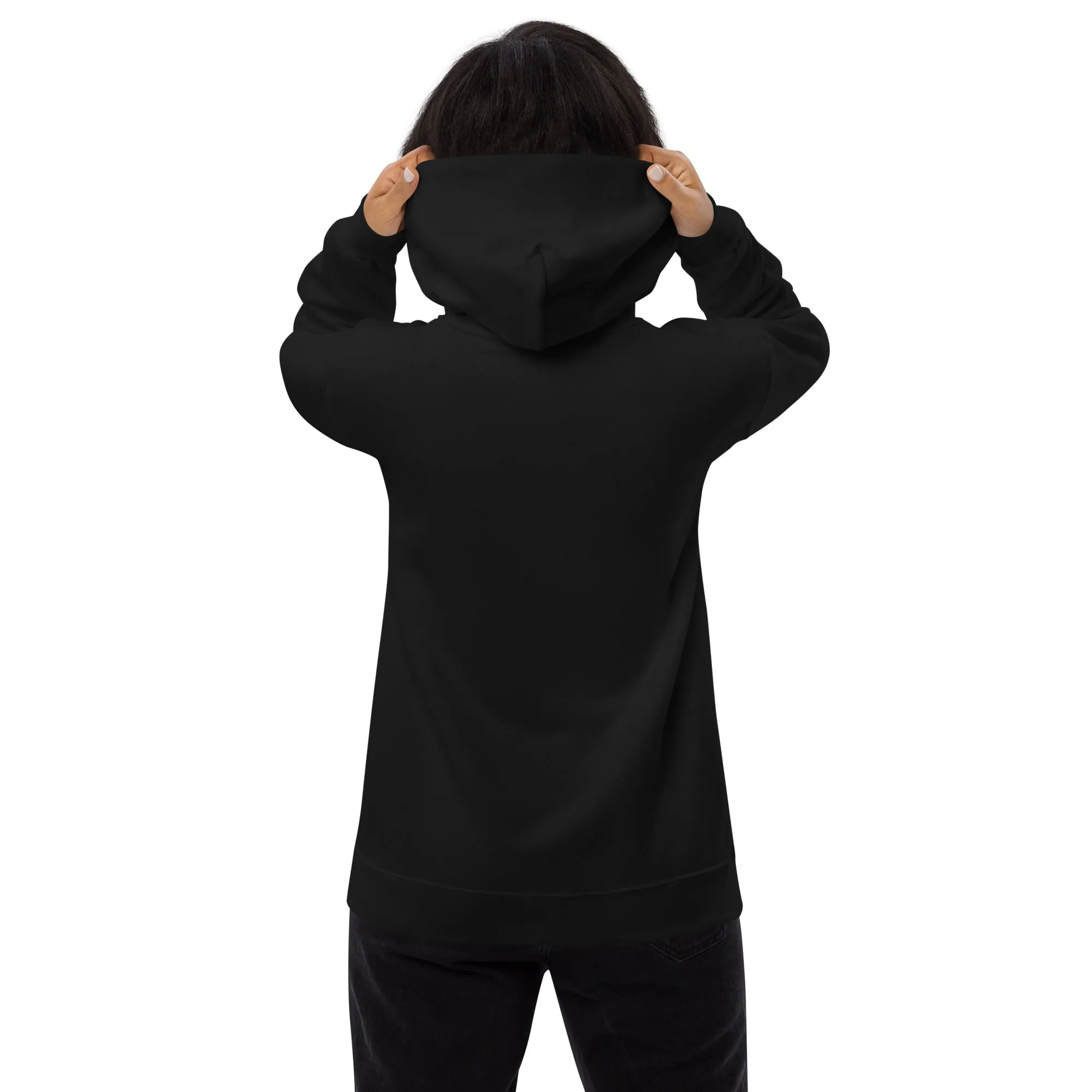 Atlas White Embroidered Unisex Fleece Hoodie