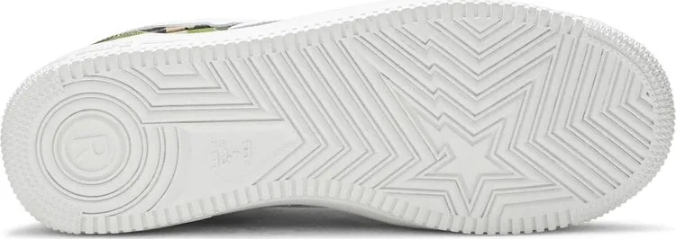 Bapesta Low ABC Camo Sneakers, Green
