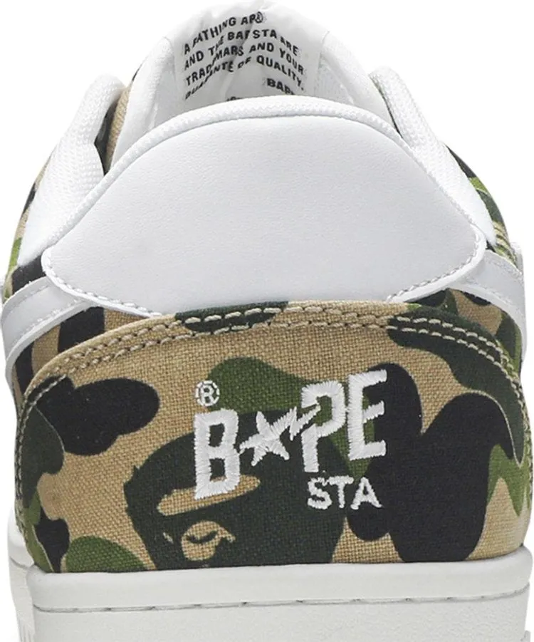 Bapesta Low ABC Camo Sneakers, Green