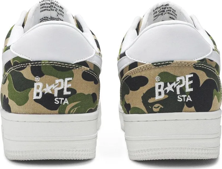 Bapesta Low ABC Camo Sneakers, Green