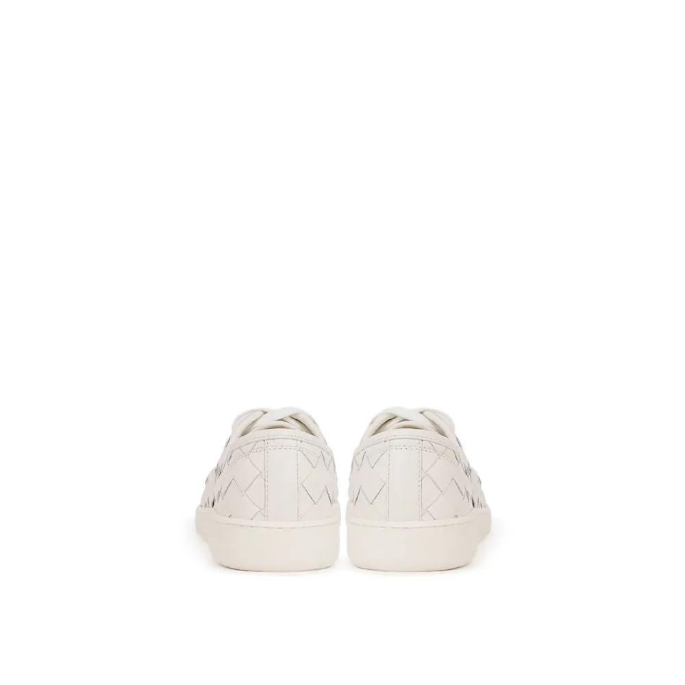 Bottega Veneta White Leather Sneaker