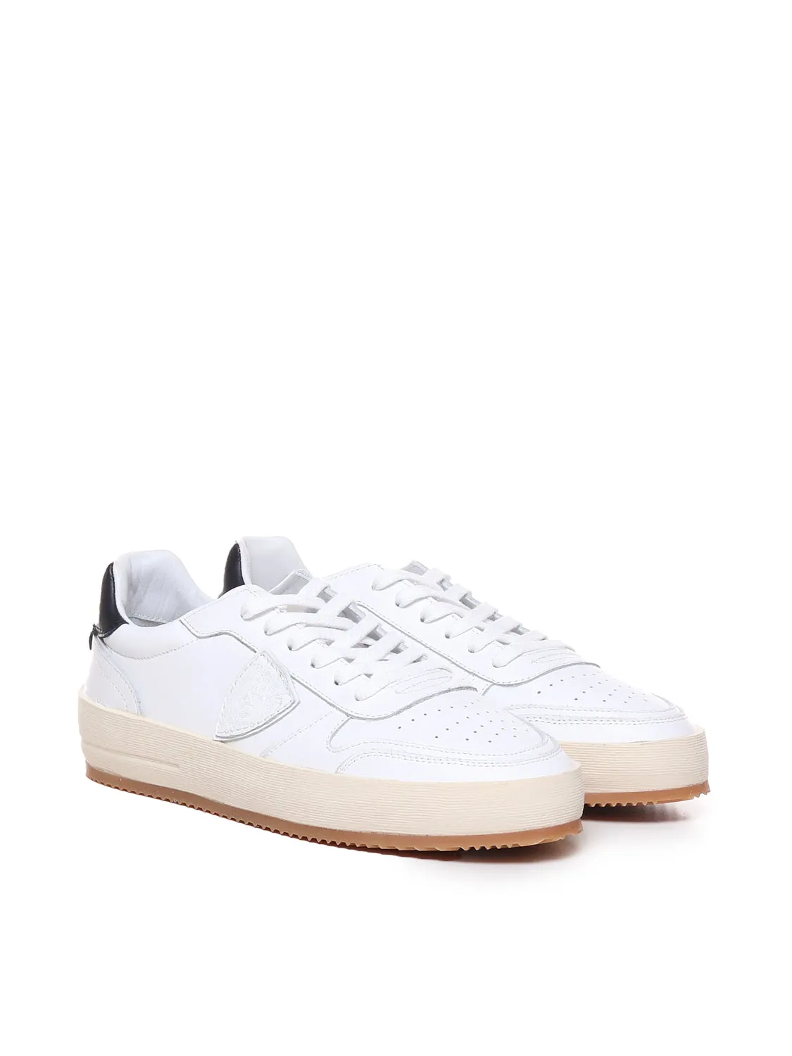 Calfskin Perforated Low Sneakers