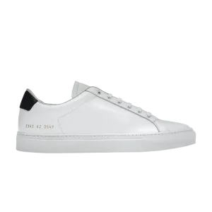Common Projects Retro Low White Black Sneakers