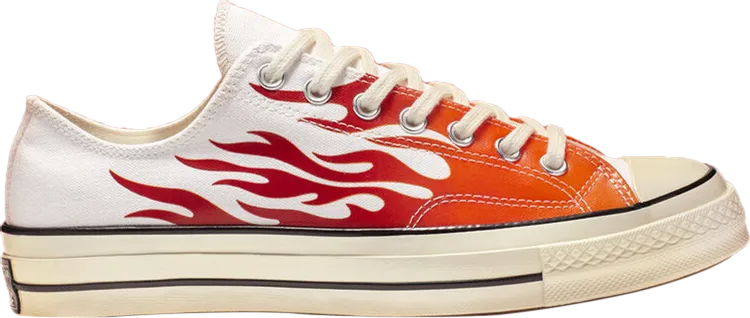 Converse Chuck 70 Low Flames sneakers, white