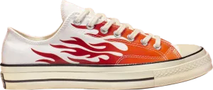 Converse Chuck 70 Low Flames sneakers, white