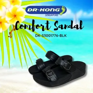 DR.KONG WOMEN TOTAL CONTACT SANDALS DK-S3001776-BLK(RP : $149)