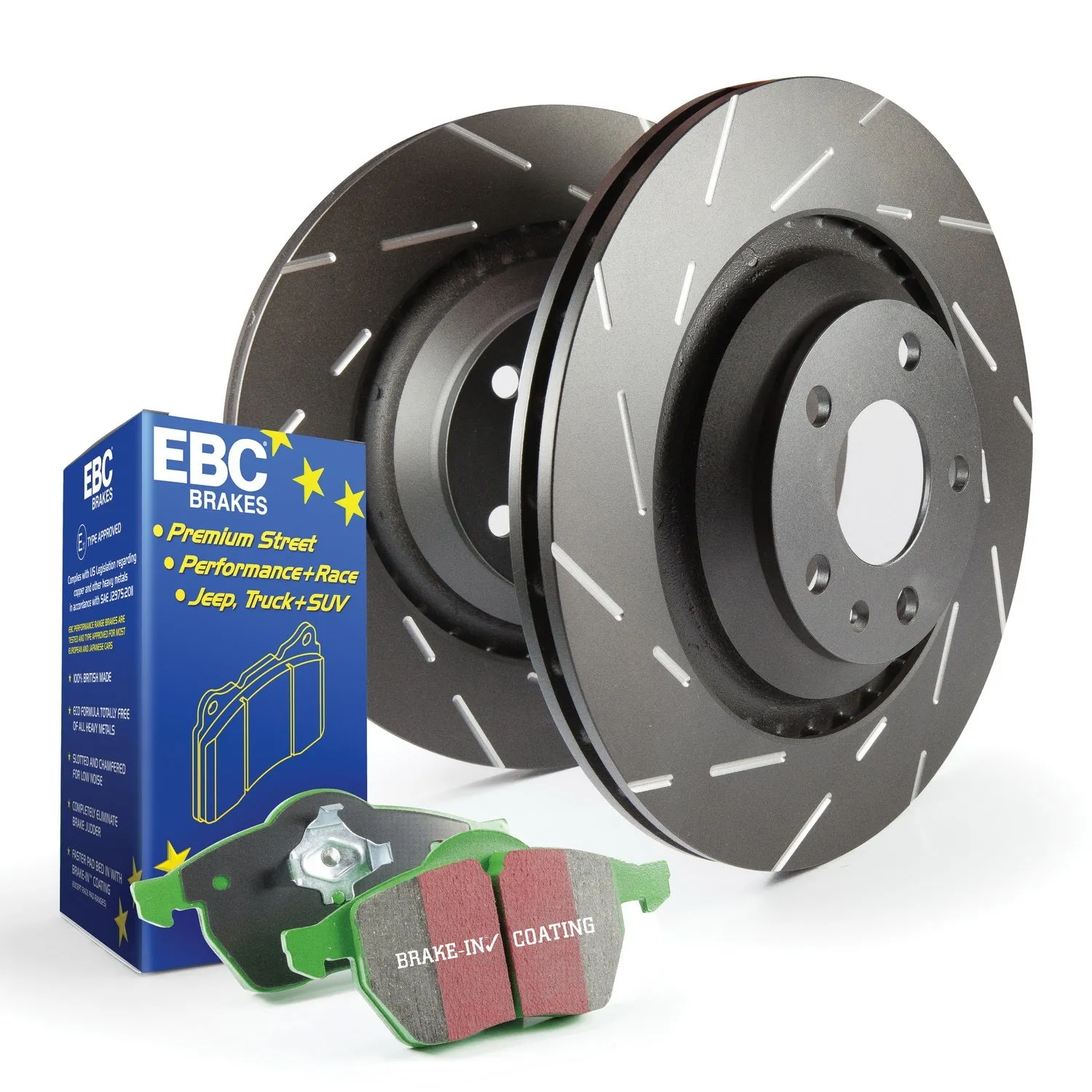 EBC Brakes S2KR2251 S2 Kits Greenstuff 2000 and USR Rotors