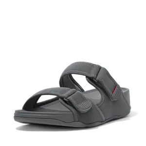 FitFlop Men's Gogh Moc Slide Sandals - Pewter Grey