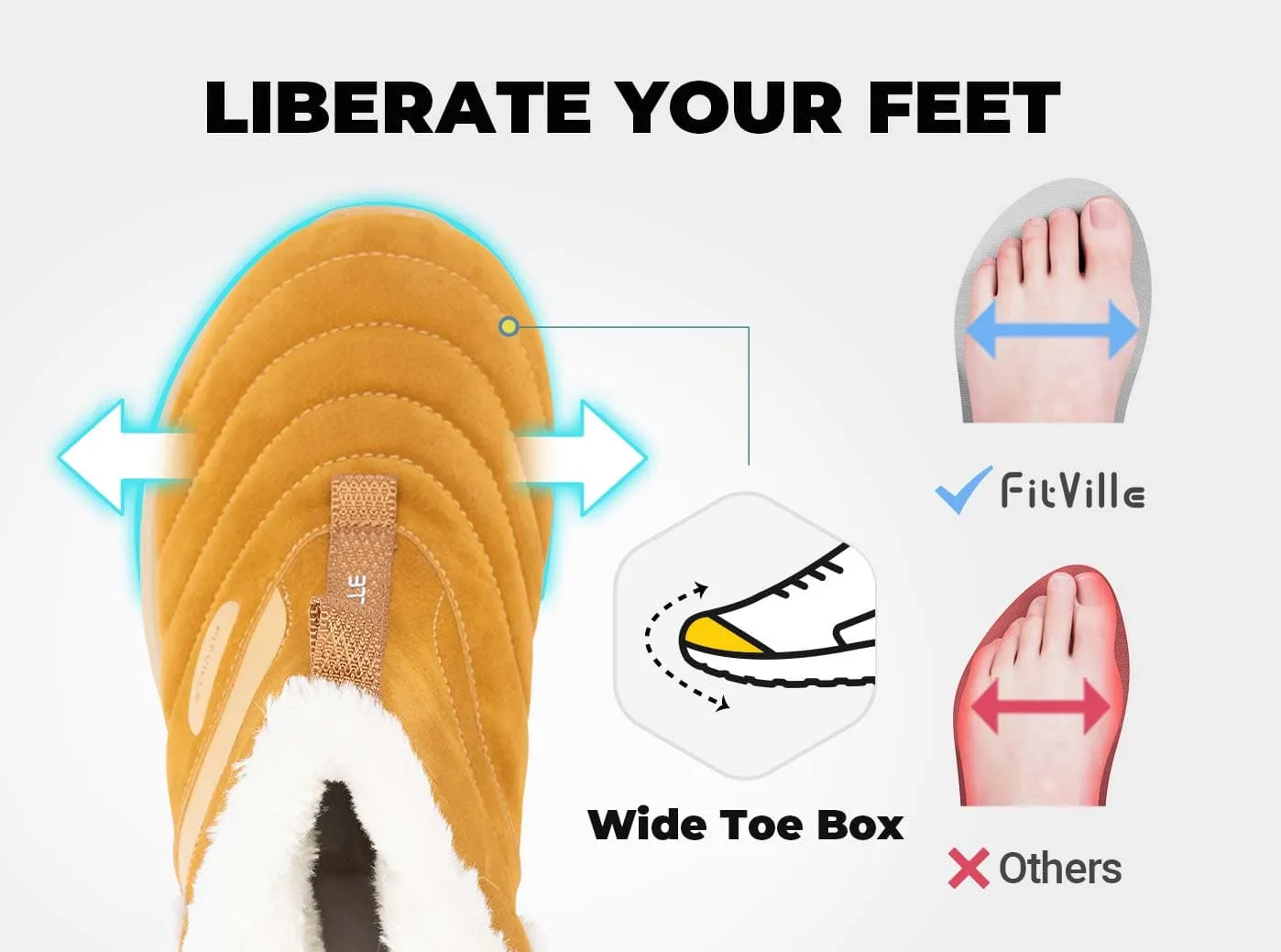 FitVille Women's CozyCore Winter Boots V4