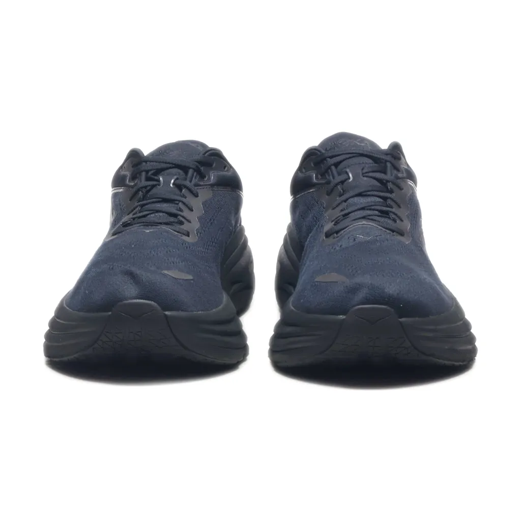 Hoka Bondi 8 Low-Top Sneakers Fabric Black Colour For Men