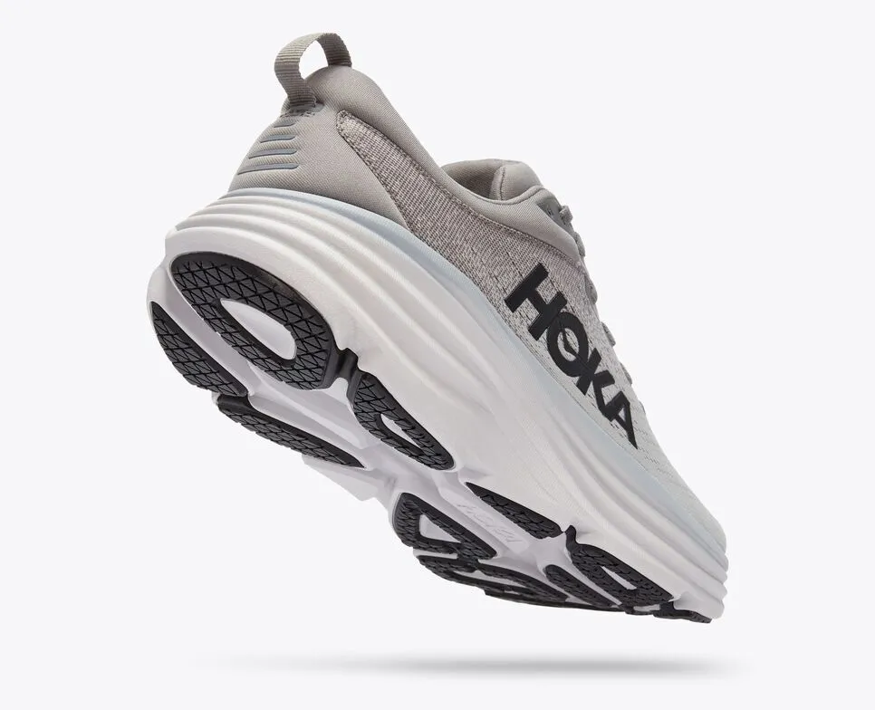 Hoka Mens Bondi 8 Wide- Sharkskin/Harbor Mist (1127953-SHMS)