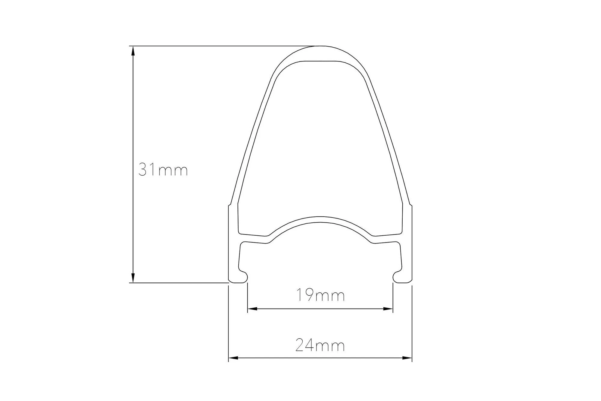 HUNT Race Aero Wide V2 Rim | Front