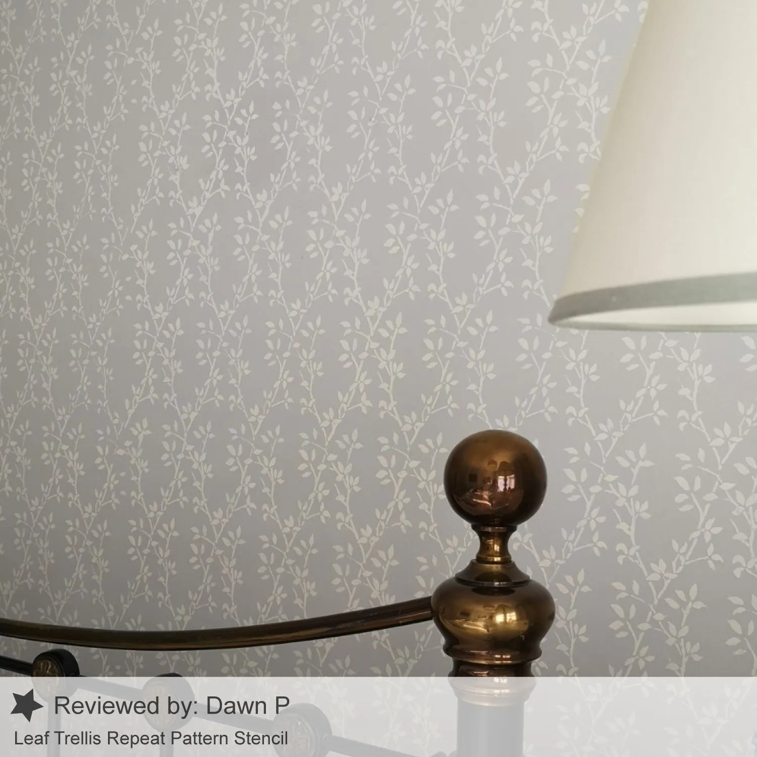 Leaf Trellis Repeat Pattern Stencil
