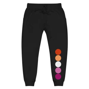 Lesbian Pride Sweatpants Joggers - Circles
