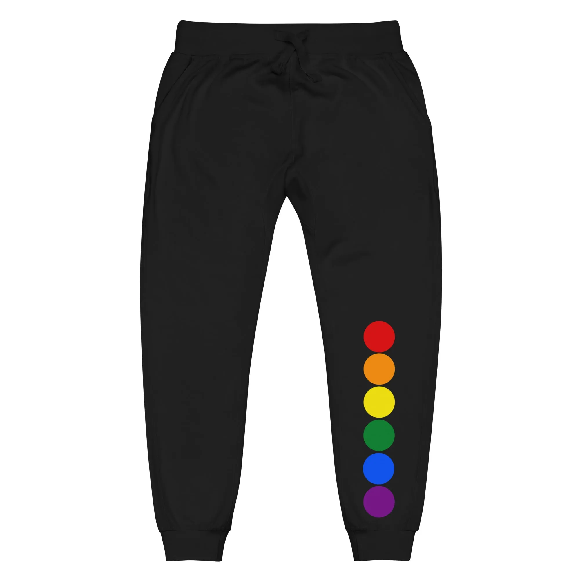 LGBTQ Pride Sweatpants with Rainbow Circles