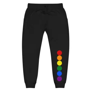 LGBTQ Pride Sweatpants with Rainbow Circles