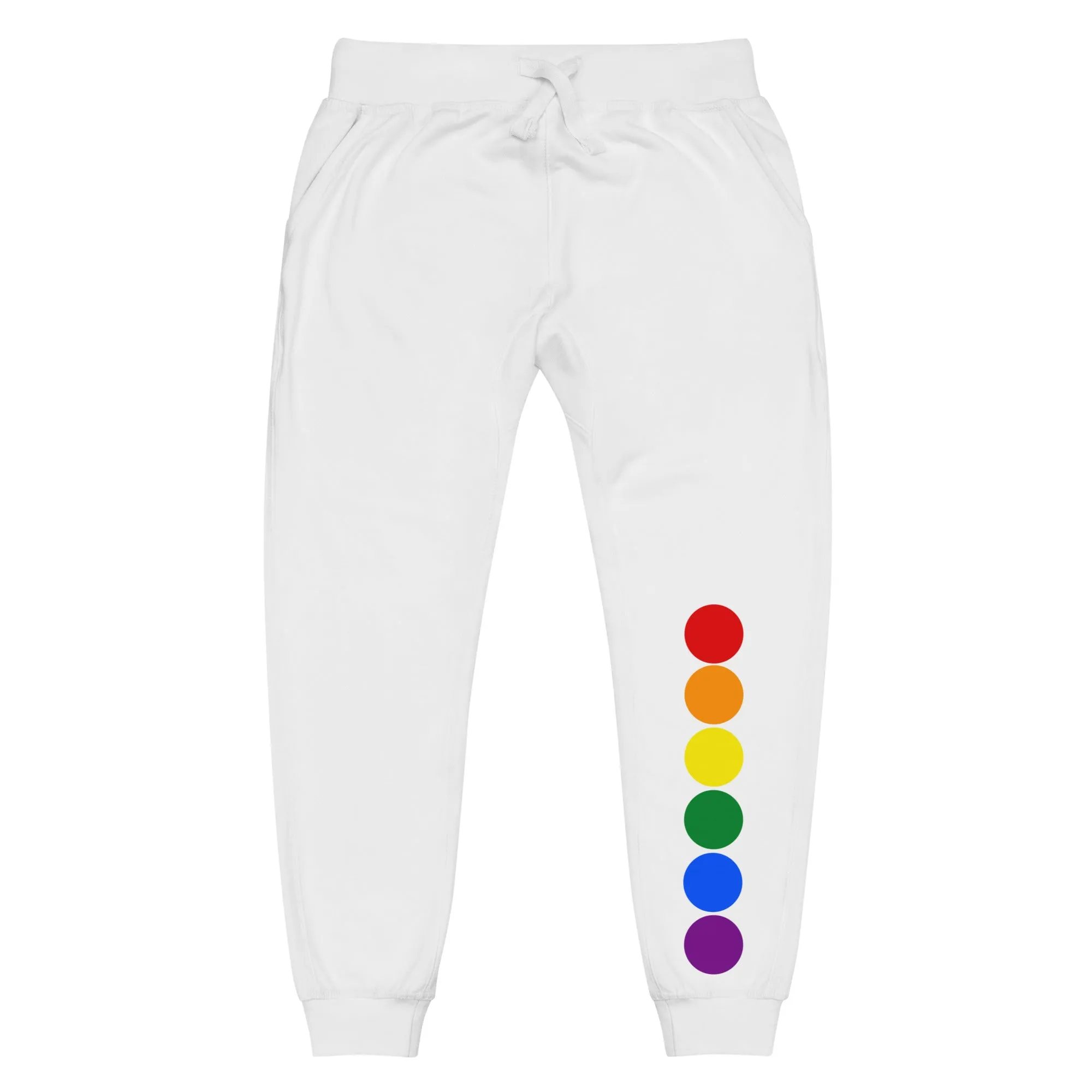 LGBTQ Pride Sweatpants with Rainbow Circles