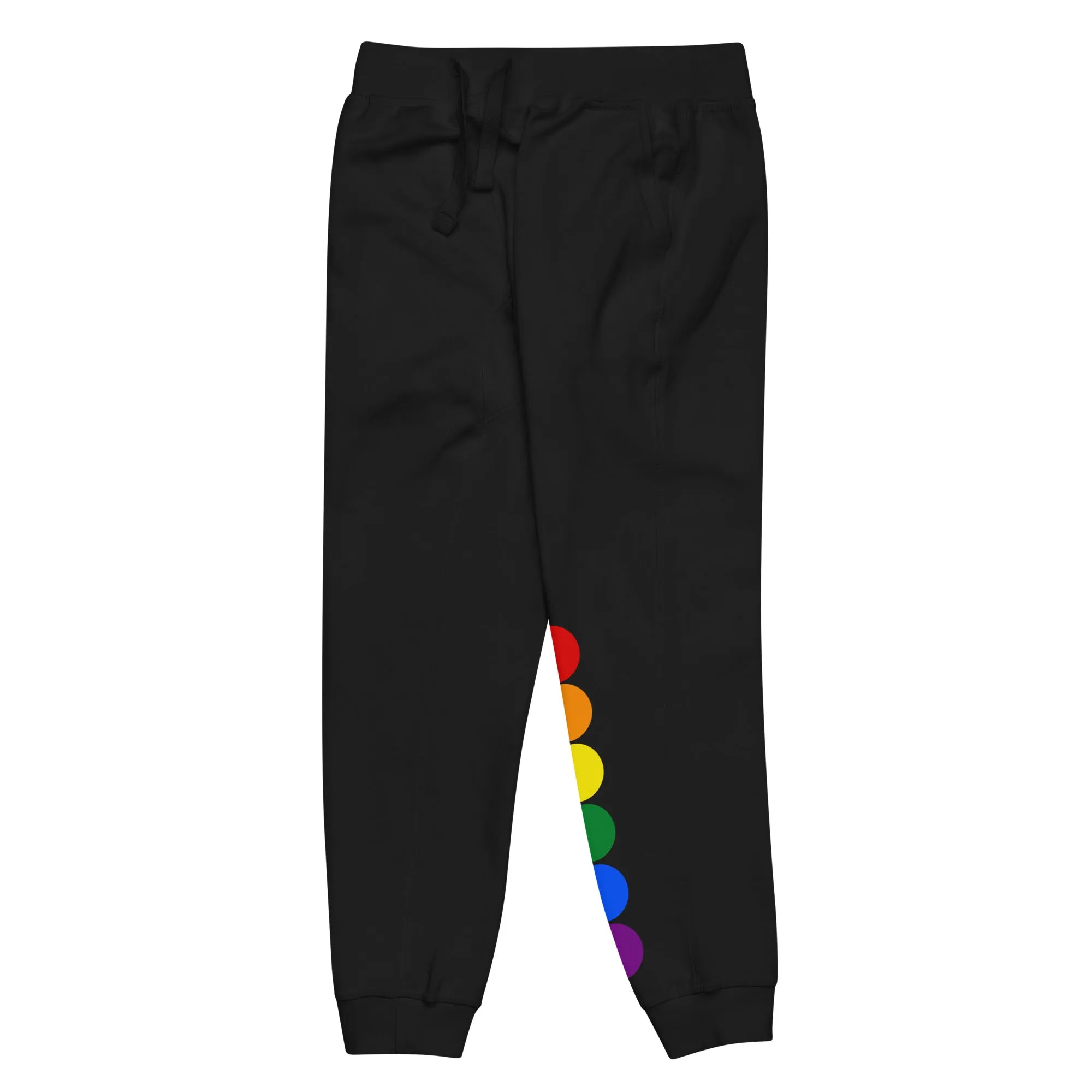 LGBTQ Pride Sweatpants with Rainbow Circles