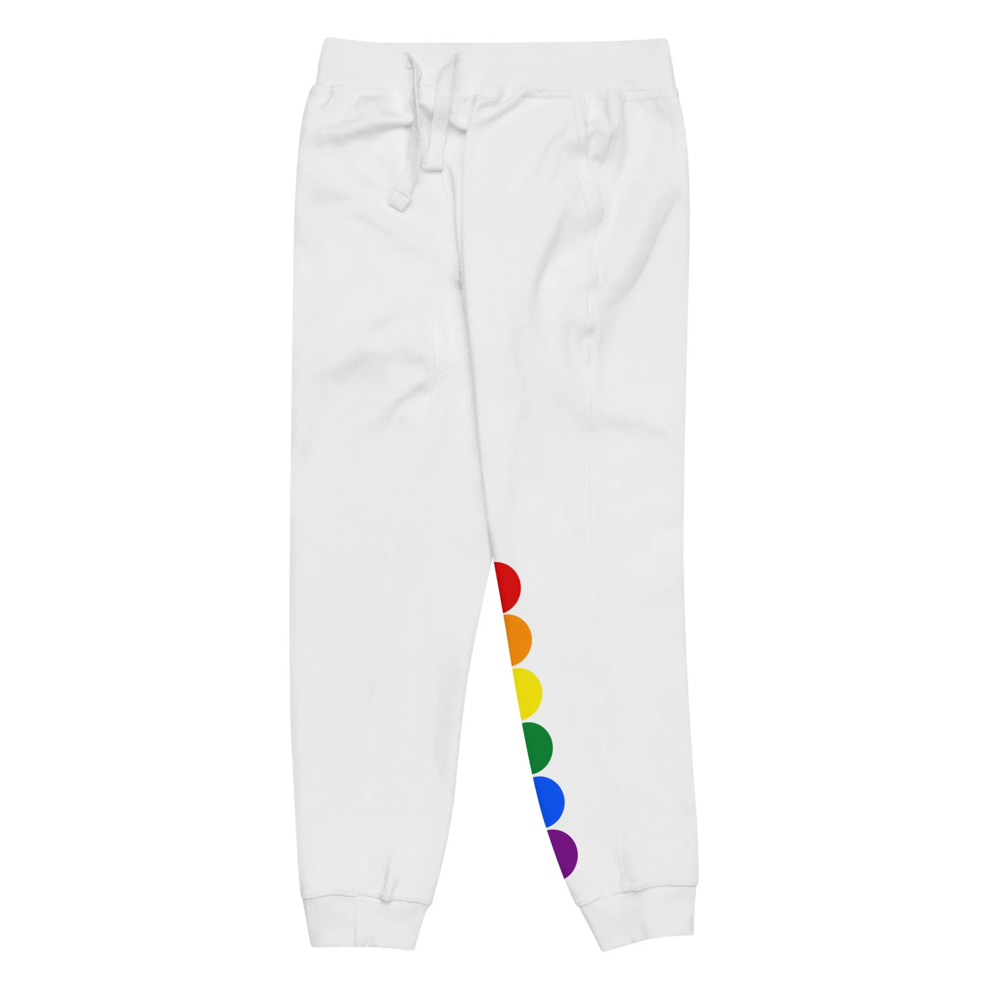 LGBTQ Pride Sweatpants with Rainbow Circles