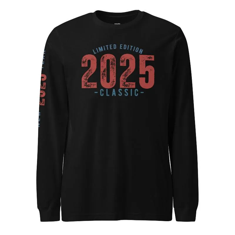 Limited Edition 2025 Classic new Year Long Sleeve Graphic Tee
