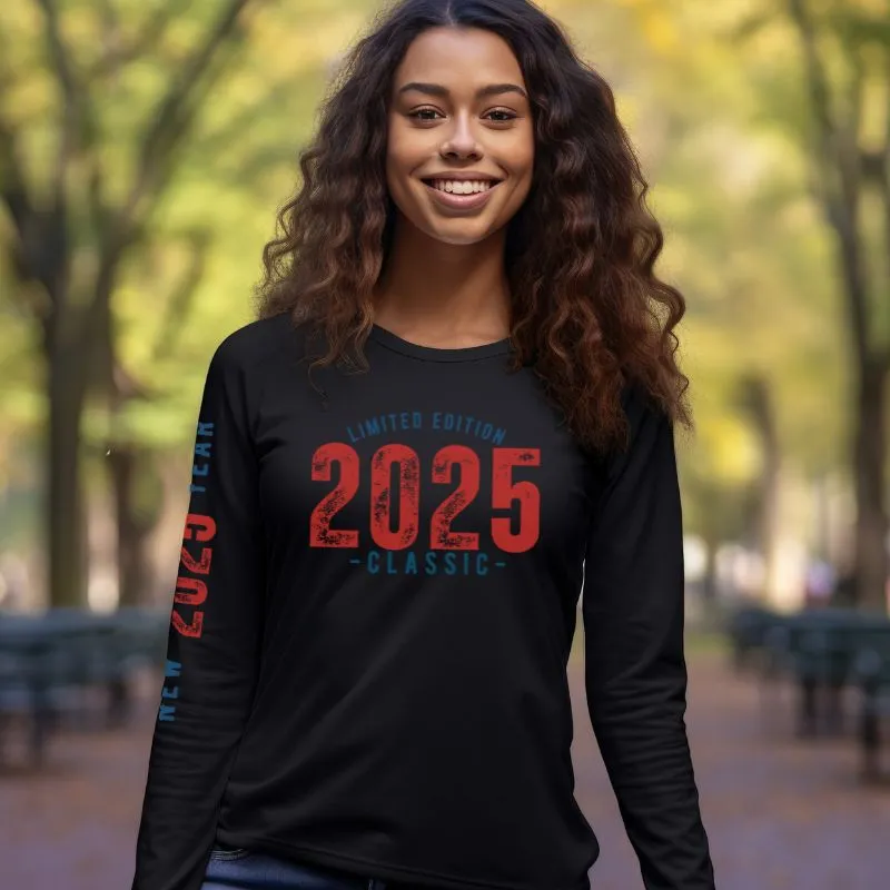 Limited Edition 2025 Classic new Year Long Sleeve Graphic Tee