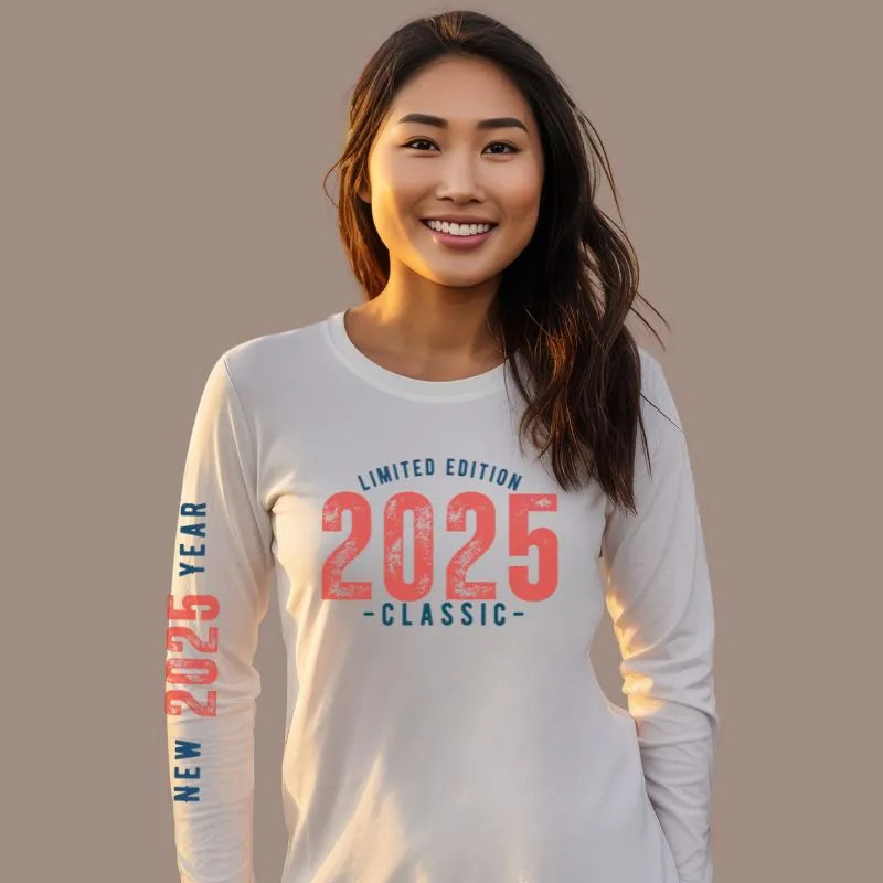 Limited Edition 2025 Classic new Year Long Sleeve Graphic Tee