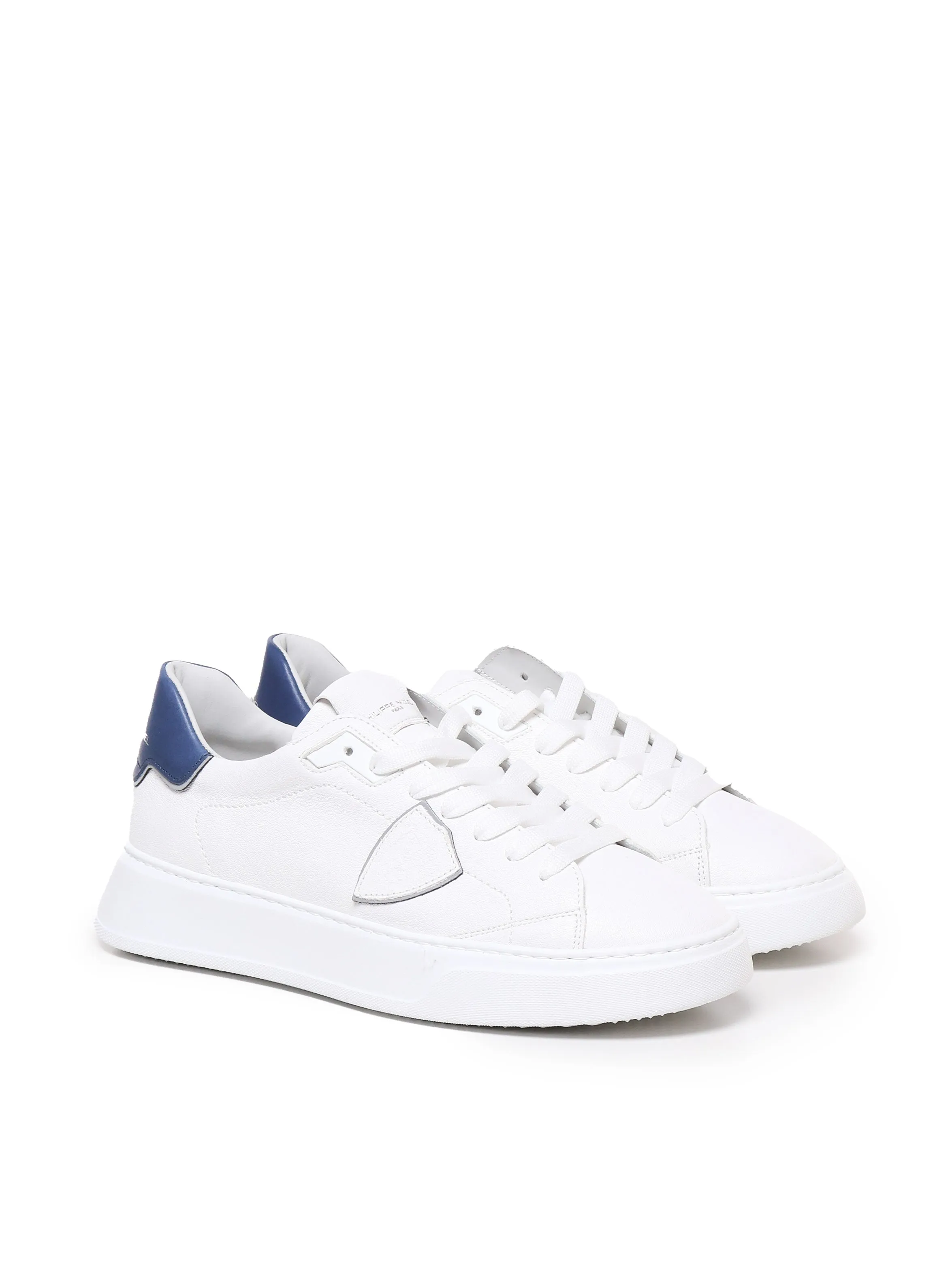 Low Top Sneakers in Blue and White