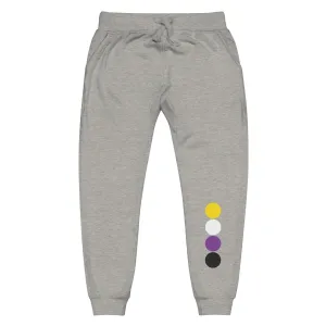 Nonbinary Enby Pride Sweatpants - Circles