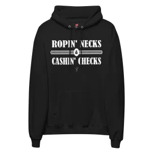 Ropin Necks and Cashin Checks Unisex fleece hoodie