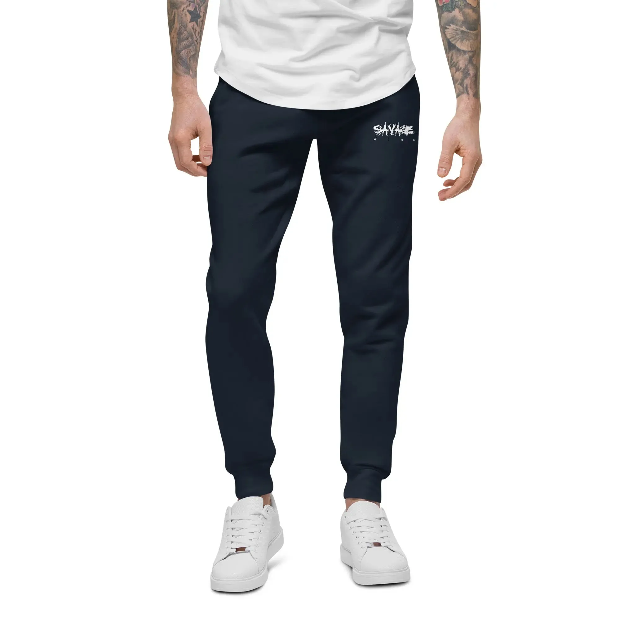 Savage Mind Embroidered Fleece Sweatpants
