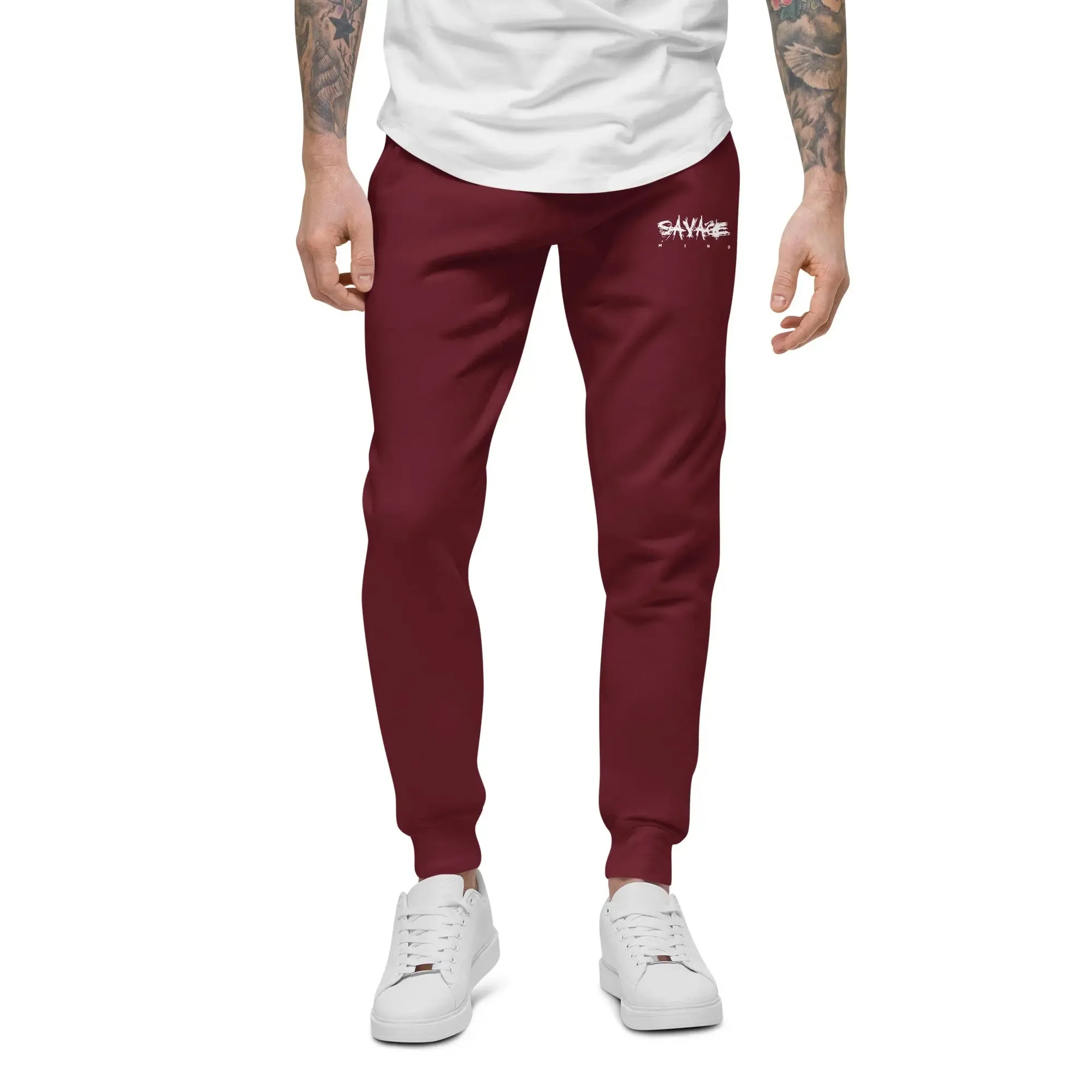 Savage Mind Embroidered Fleece Sweatpants
