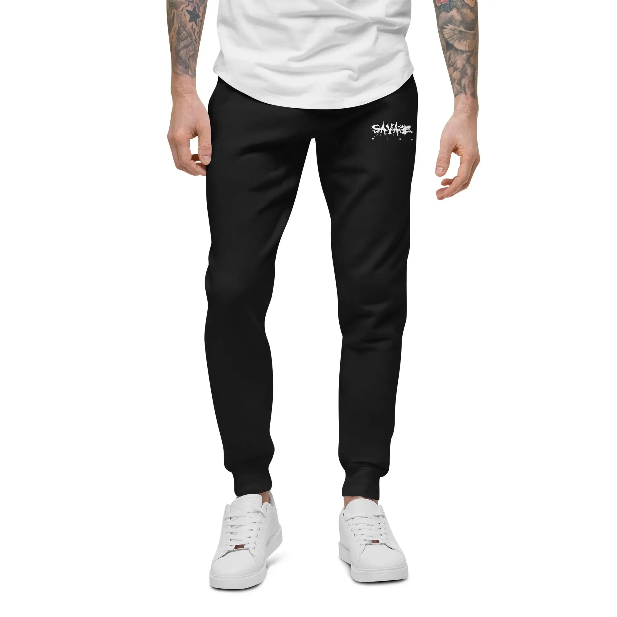 Savage Mind Embroidered Fleece Sweatpants