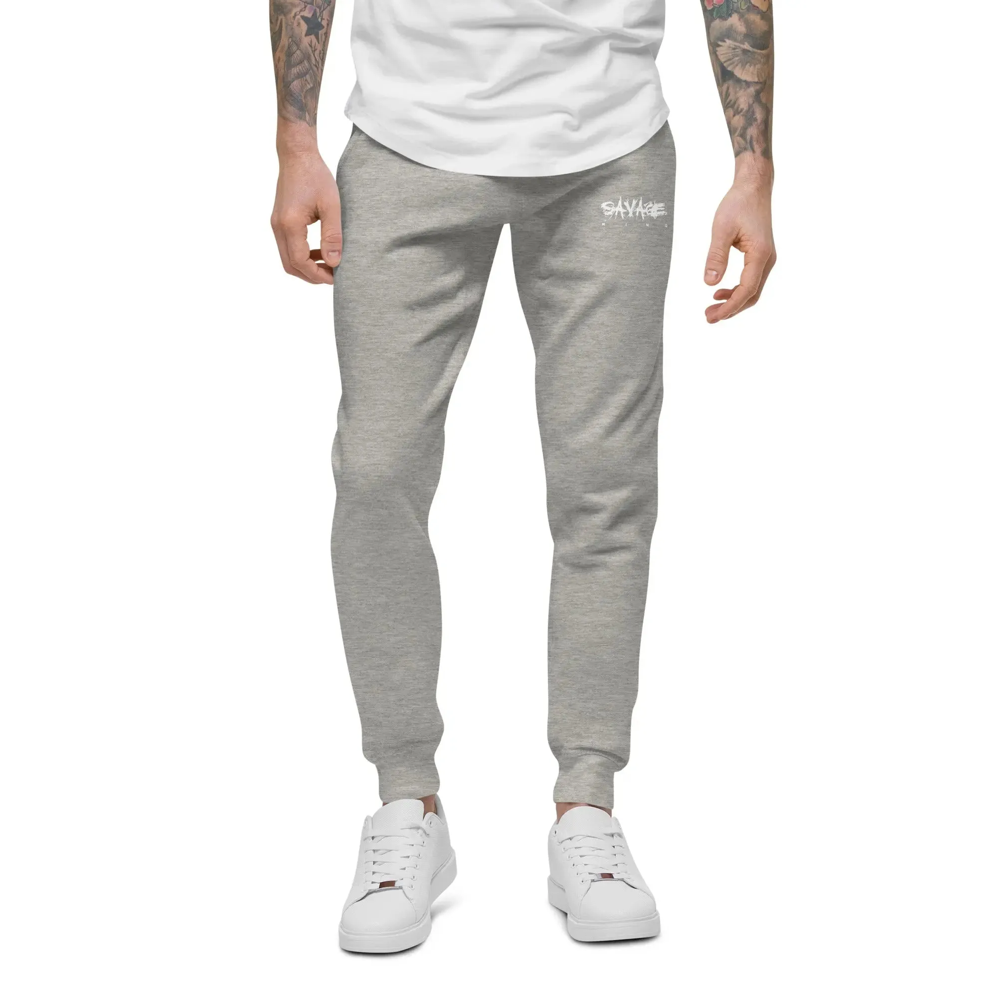 Savage Mind Embroidered Fleece Sweatpants