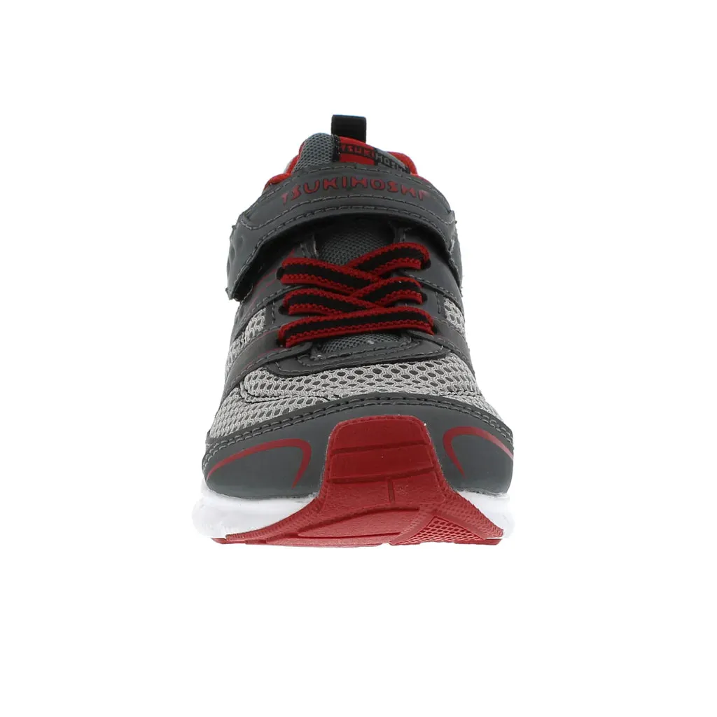 Tsukihoshi Child Velocity - Graphite/ Red (Sizes 7 to 1)