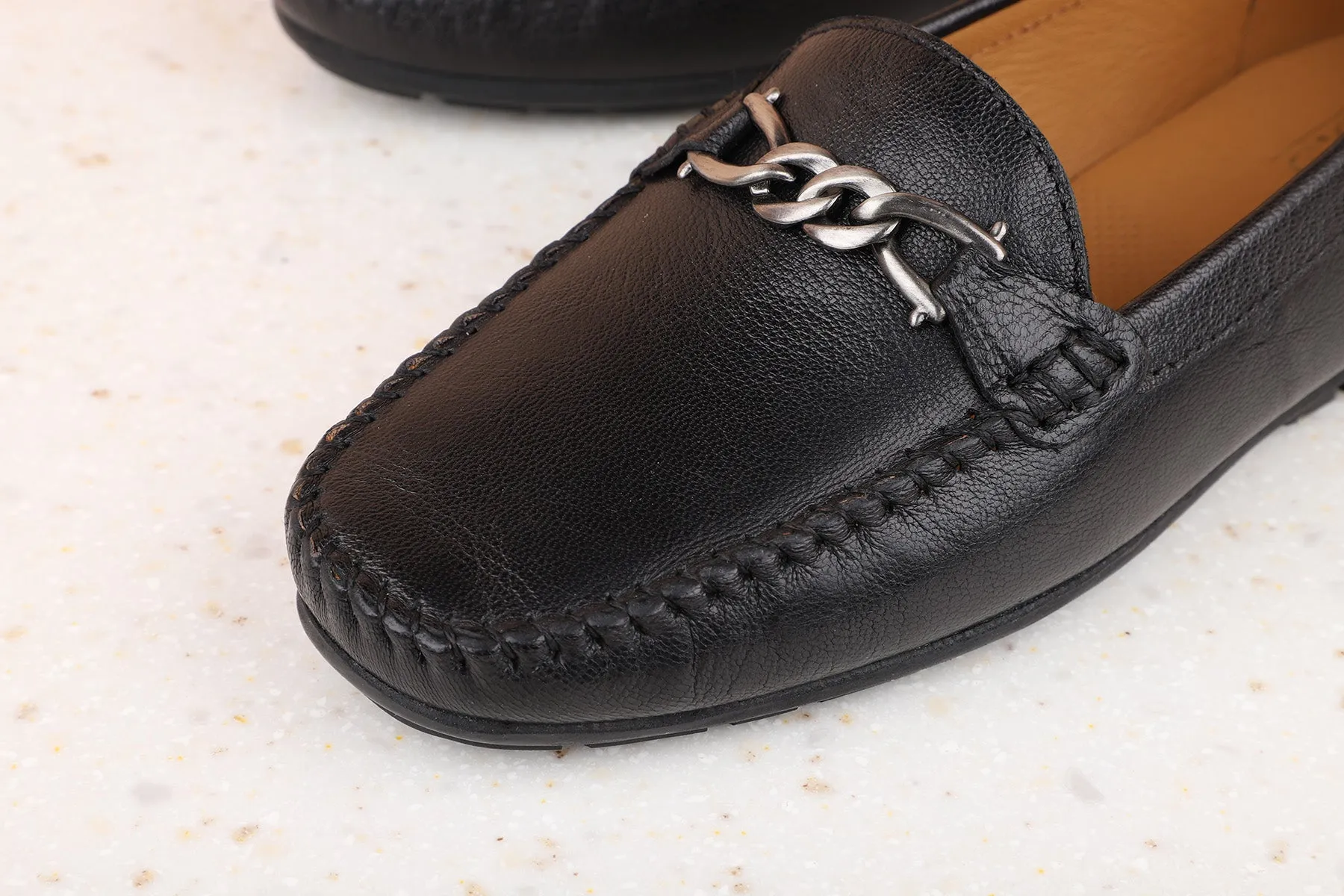 Women Black Solid Ballerinas